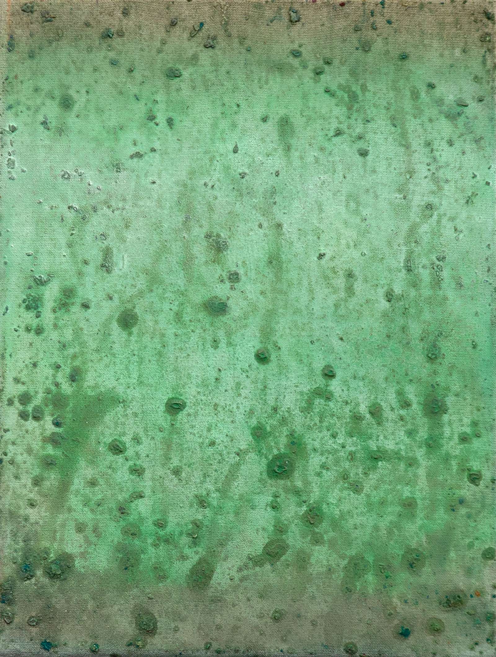 A painting made using ground jadeite minerals, by Weseeclearly